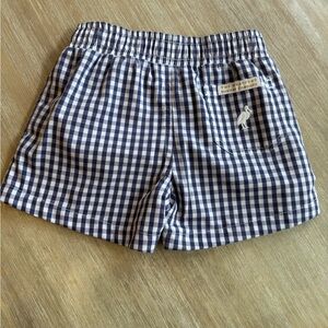 The Beaufort Bonnet Company Navy and White Plaid Shorts 4T